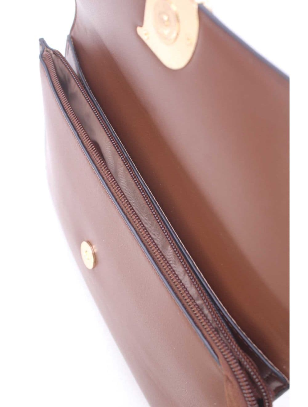 Pochette Bandoulière Effet Tressé 25P-6303-Café — vue 5