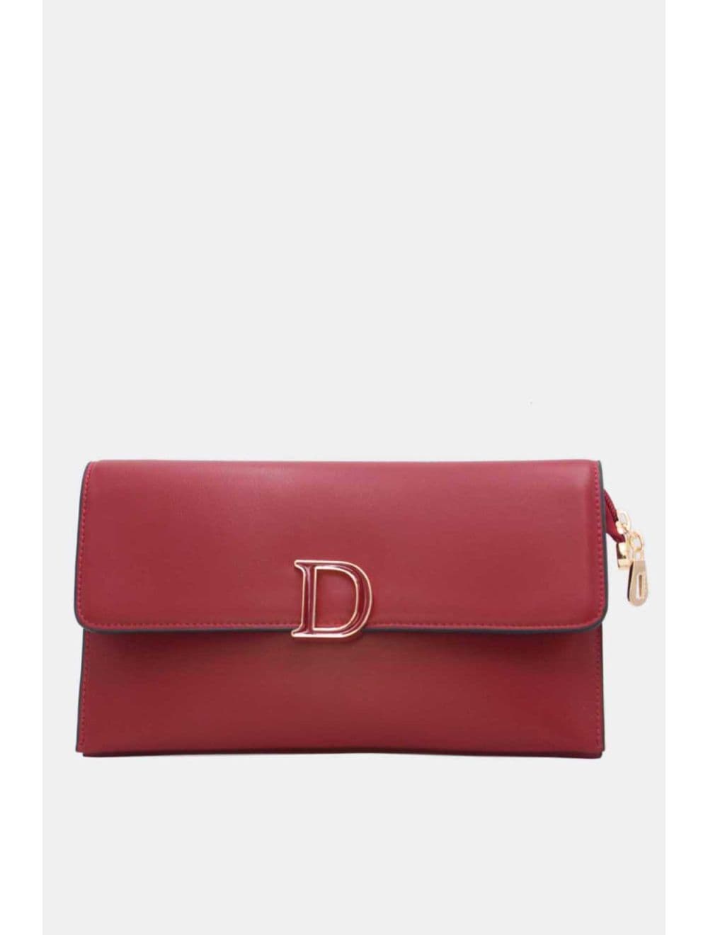 Pochette Bandoulière Effet Tressé 25P-6303-Rouge