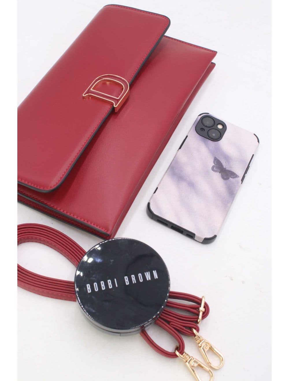 Pochette Bandoulière Effet Tressé 25P-6303-Rouge — vue 4