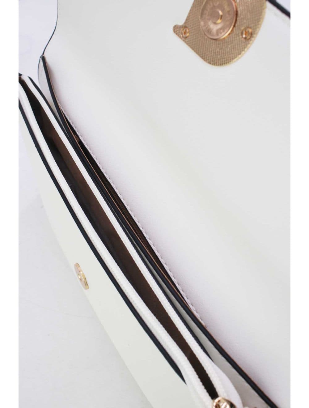 Pochette Bandoulière Effet Tressé 25P-6303-Blanc — vue 5