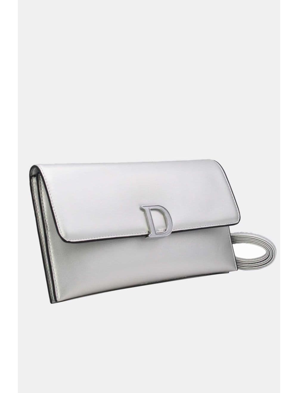 Pochette Bandoulière Effet Tressé 25P-6303-Argenté — vue 2