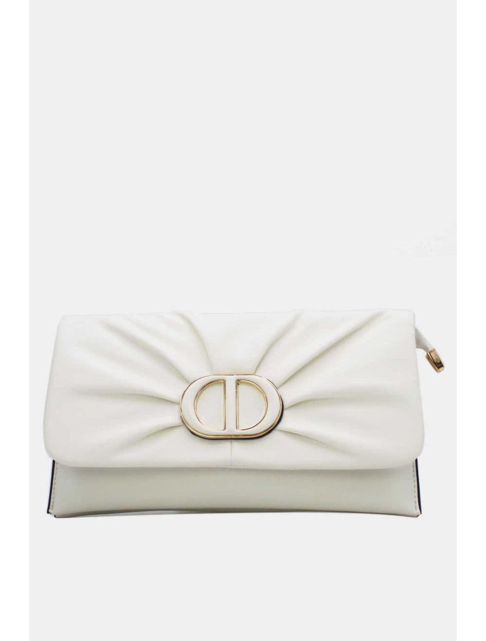 Pochette Bandoulière Effet Tressé 25P-6420-Blanc