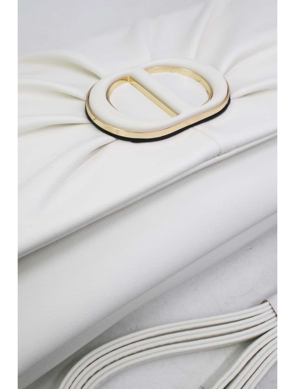 Pochette Bandoulière Effet Tressé 25P-6420-Blanc — vue 5