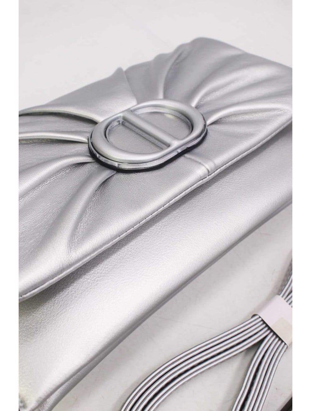 Pochette Bandoulière Effet Tressé 25P-6420-Argenté — vue 4