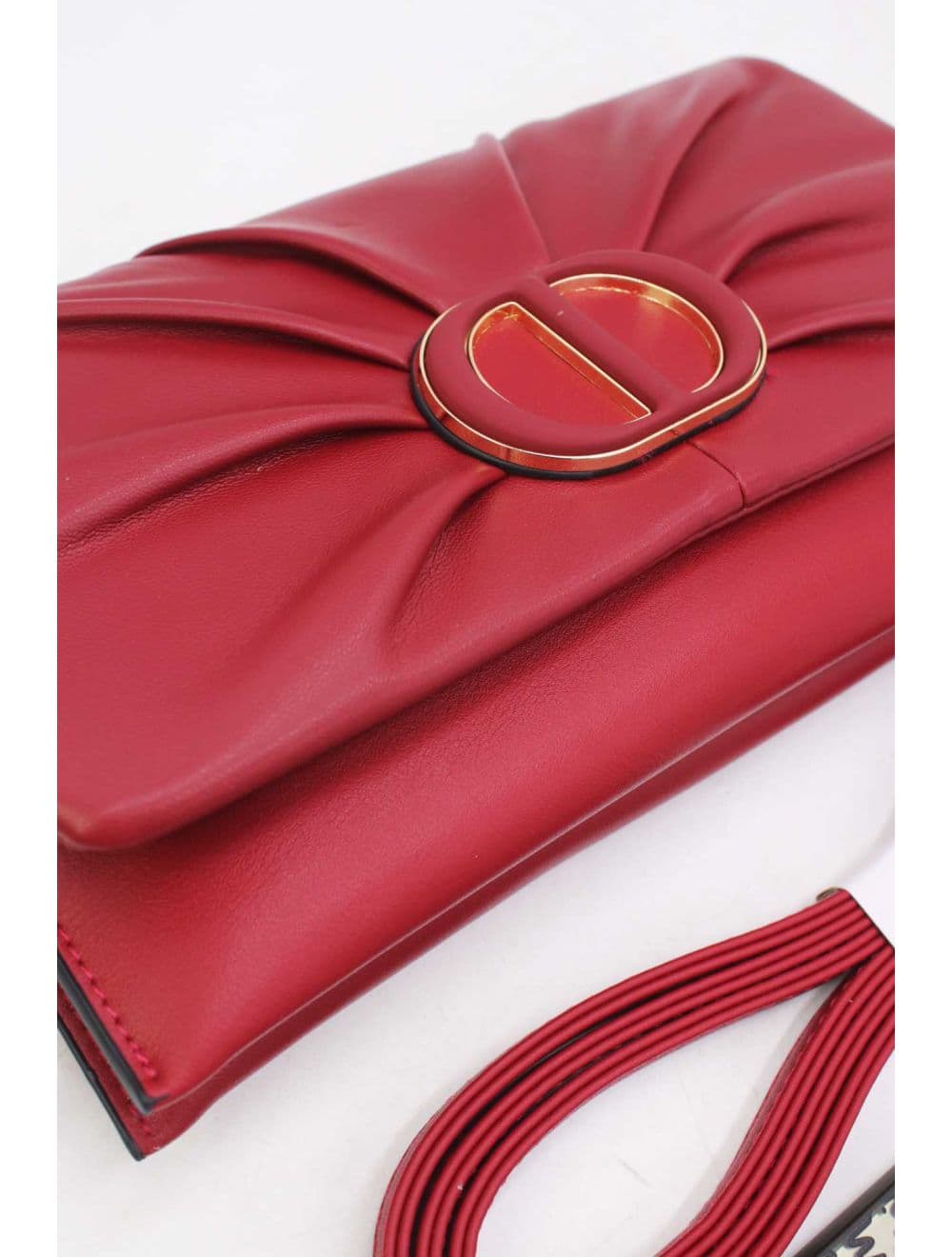 Pochette Bandoulière Effet Tressé 25P-6420-Bordeaux — vue 5