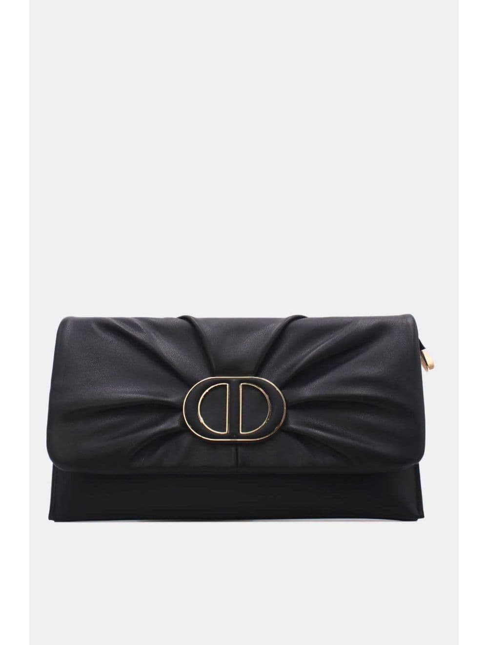 Pochette Bandoulière Effet Tressé 25P-6420-Noir