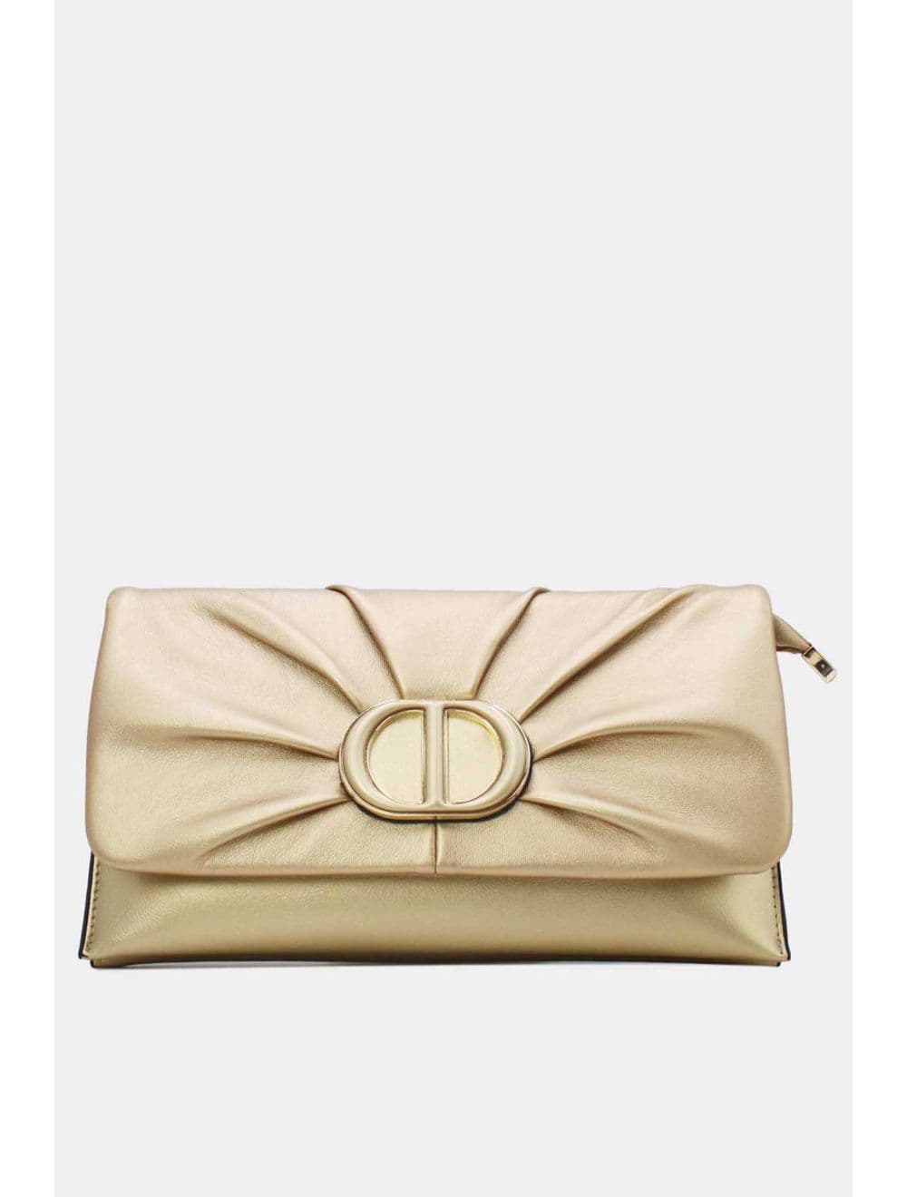Pochette Bandoulière Effet Tressé 25P-6420-Doré