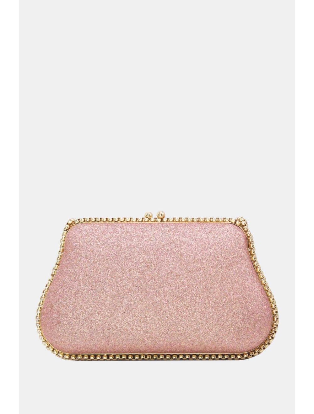 Pochette Soirée Strass avec Chainette Bandoulière R-3674-Champagne — vue 3