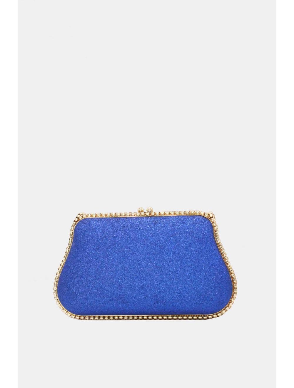 Pochette Soirée Strass avec Chainette Bandoulière R-3674-Bleu — vue 3