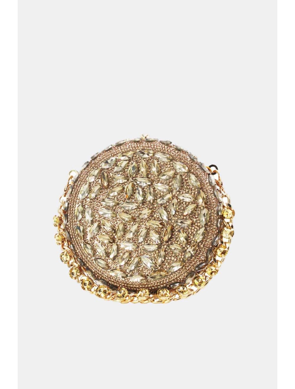 Pochette Soirée Strass 25R-3689-Doré
