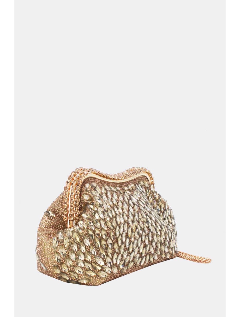 Pochette Soirée Strass 25-Y884-Doré