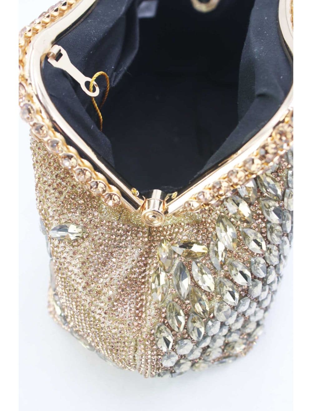 Pochette Soirée Strass 25-Y884-Doré — vue 4