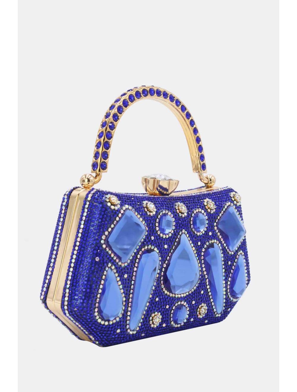 Pochette Soirée Strass 25R-3710-Bleu — vue 3