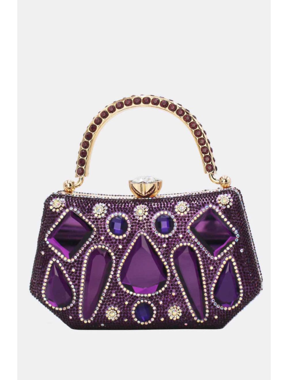 Pochette Soirée Strass 25R-3710-Violet