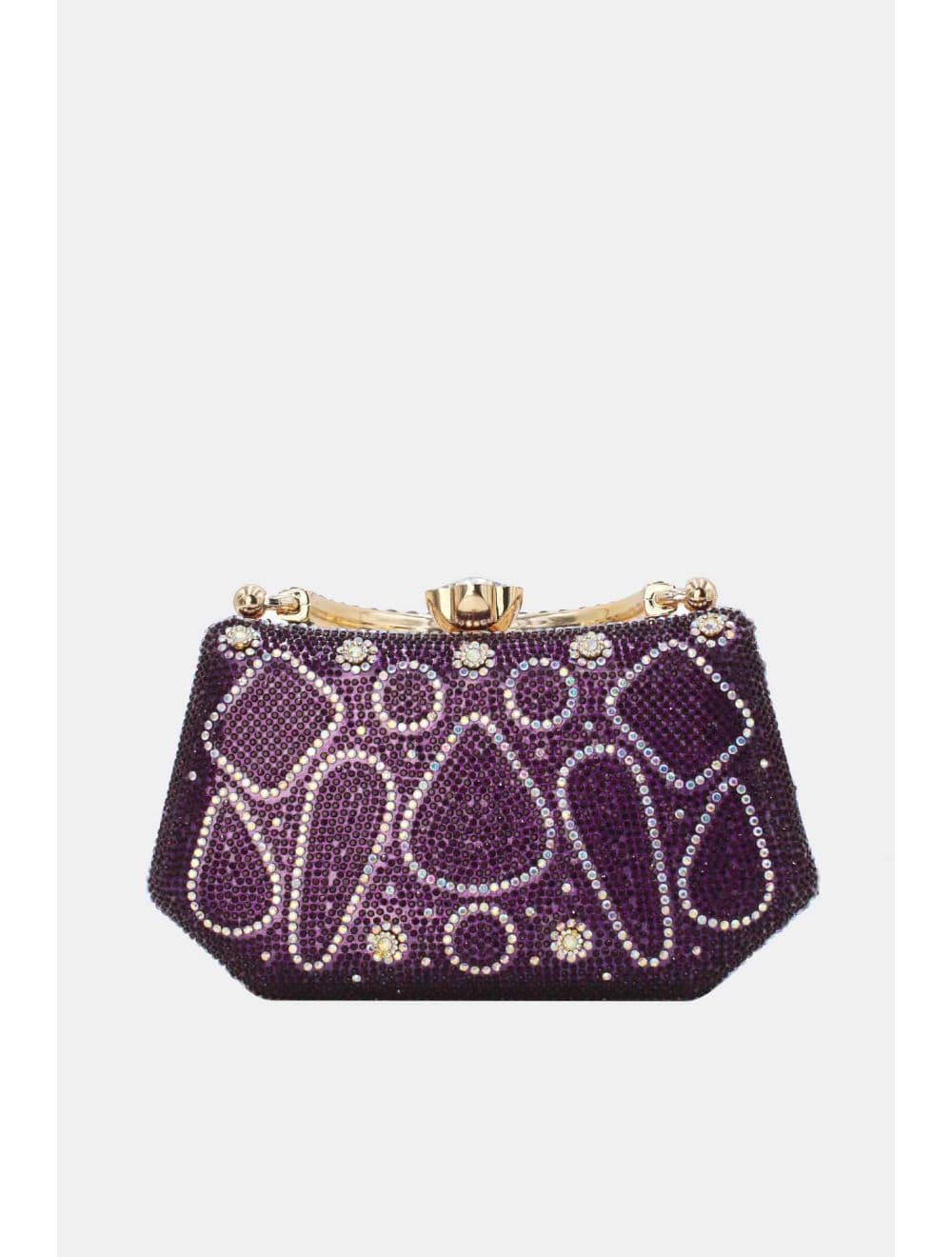 Pochette Soirée Strass 25R-3710-Violet — vue 3