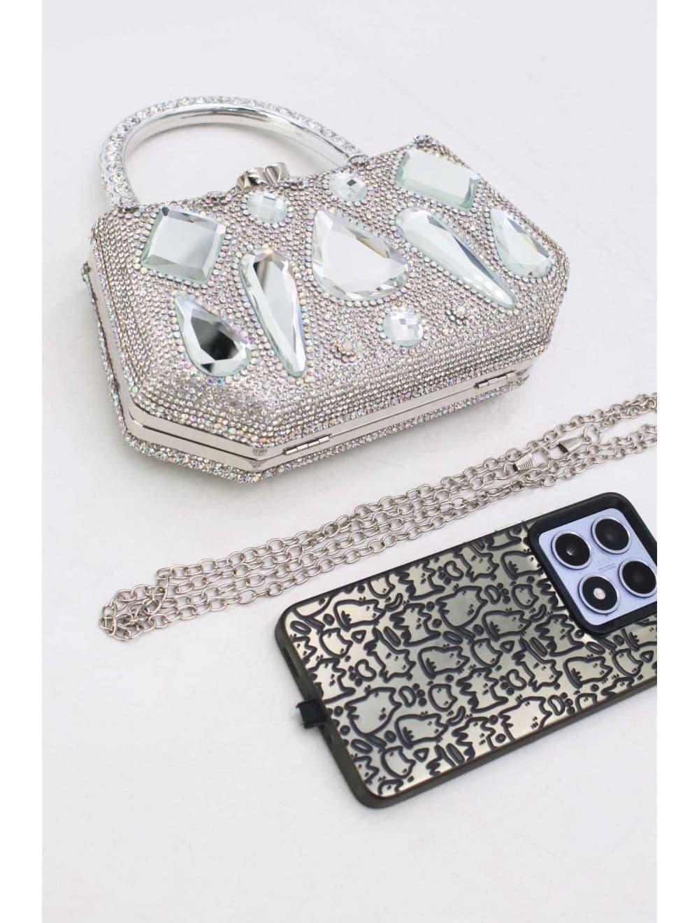 Pochette Soirée Strass 25R-3710-Argenté — vue 4