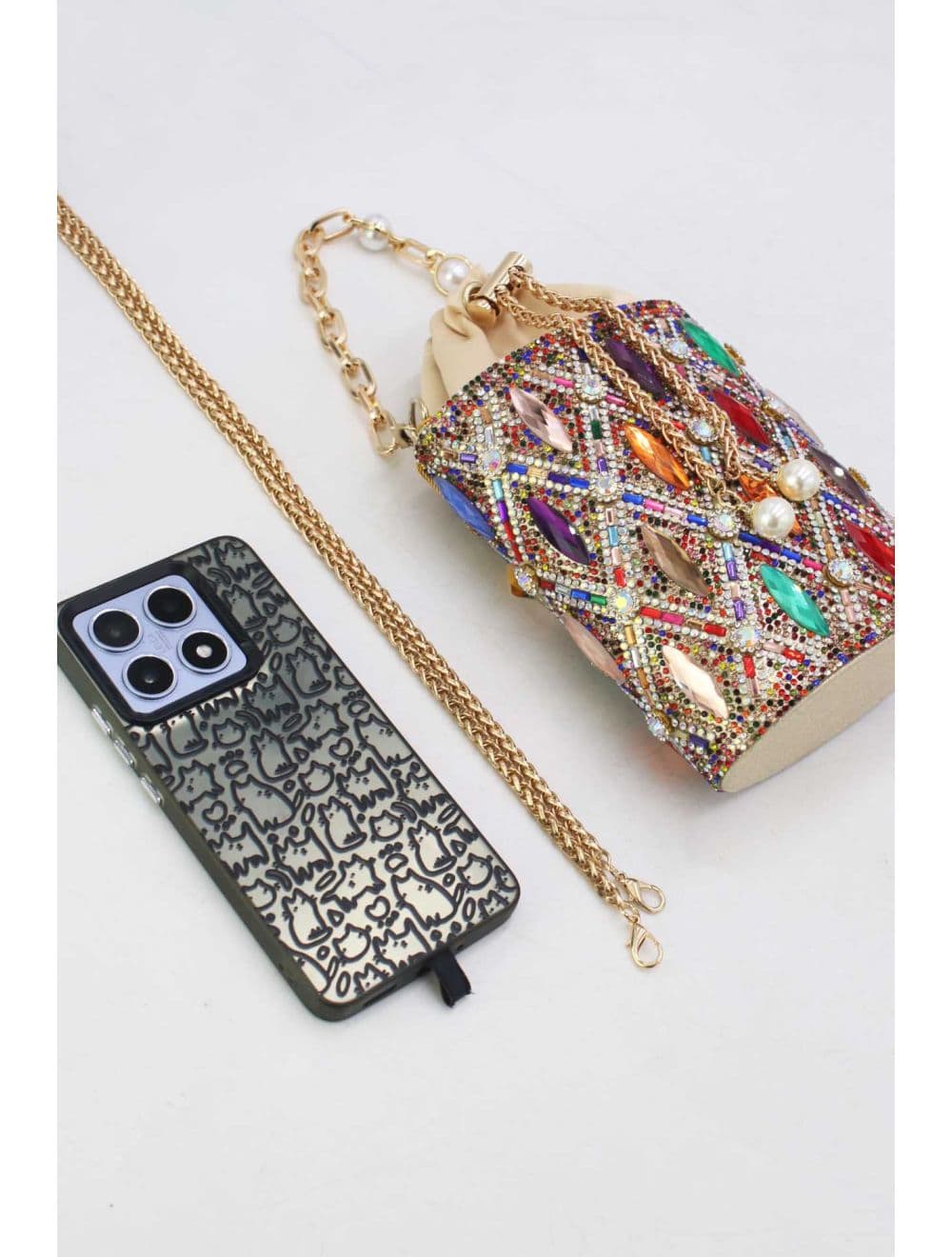 pochette soiree strass 25BW-3524B-Mix — vue 5