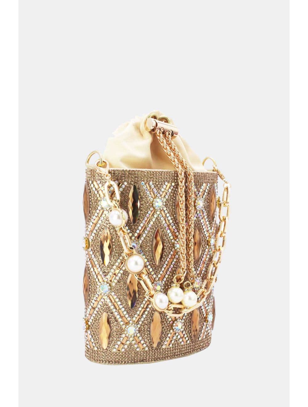 pochette soiree strass 25BW-3524B-Doré — vue 2