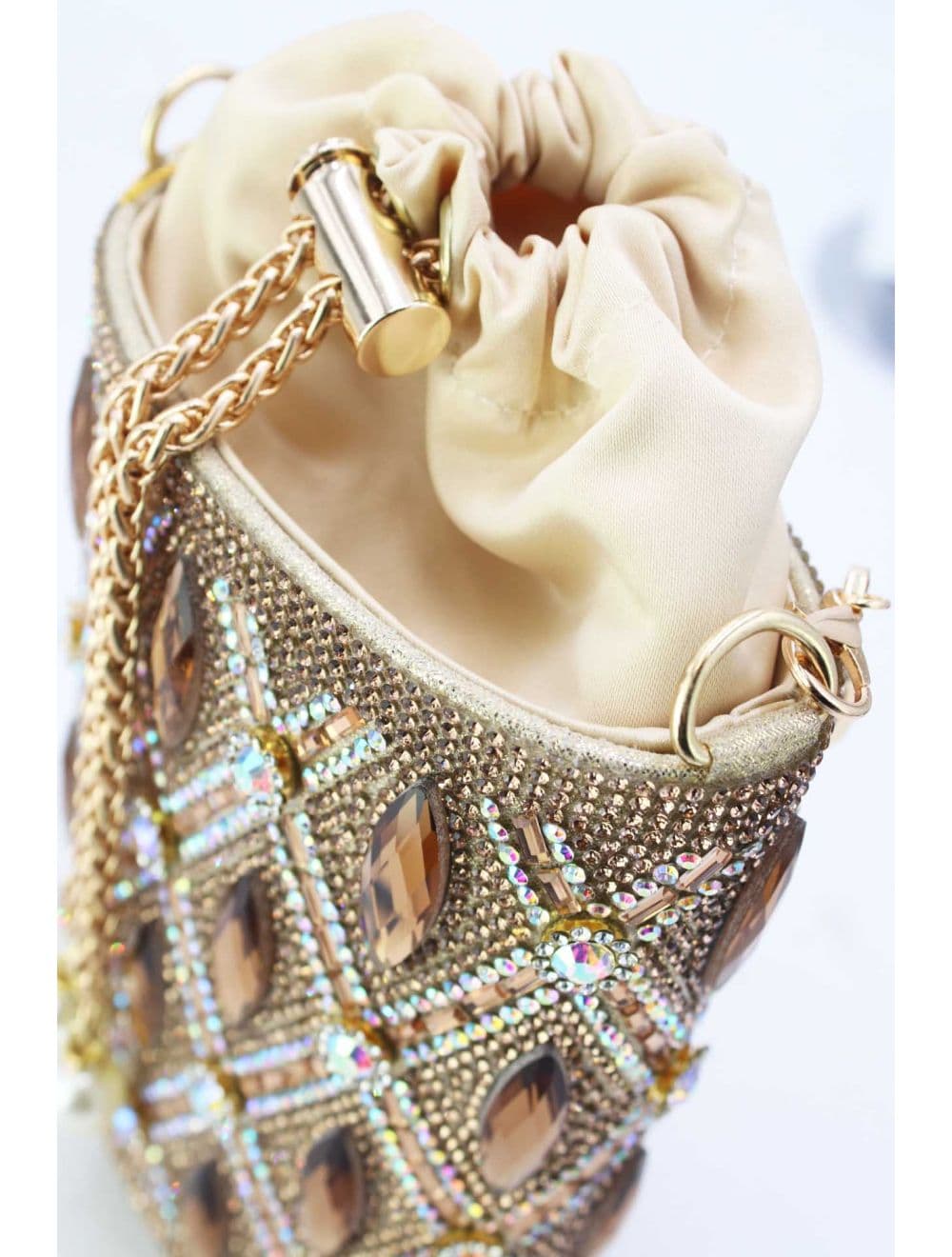 pochette soiree strass 25BW-3524B-Doré — vue 4