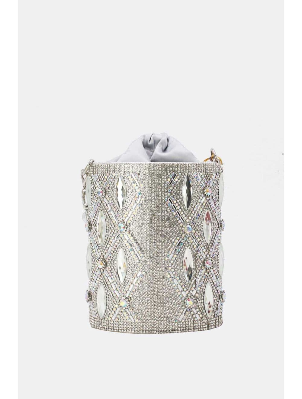 pochette soiree strass 25BW-3524B-Argenté — vue 3