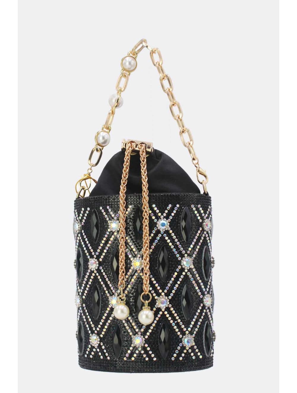 pochette soiree strass 25BW-3524B-Noir