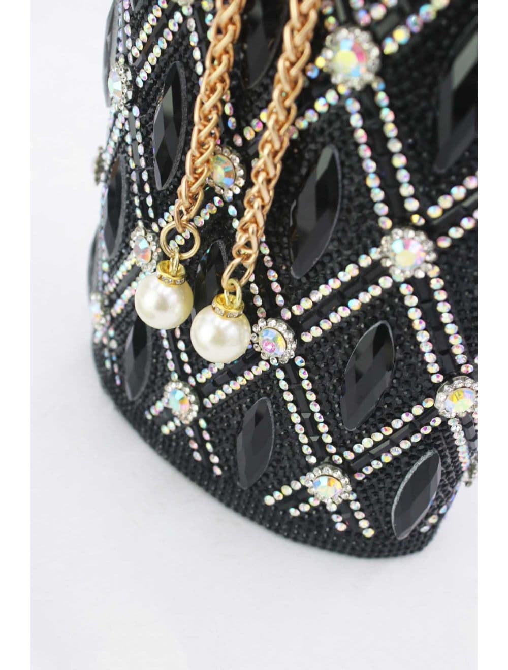 pochette soiree strass 25BW-3524B-Noir — vue 4