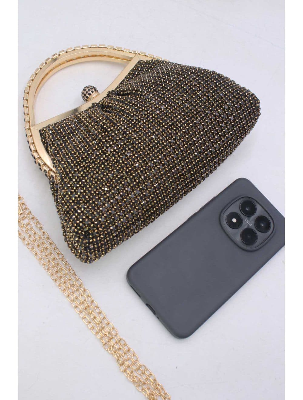 pochette soiree strass 25R-3711-Noir — vue 4