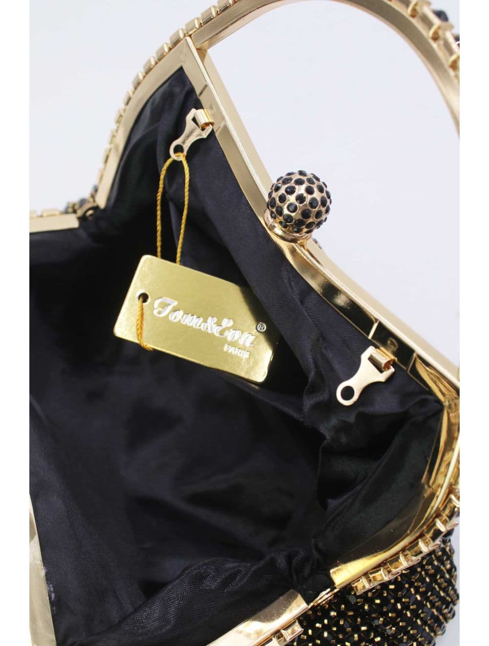 pochette soiree strass 25R-3711-Noir — vue 5
