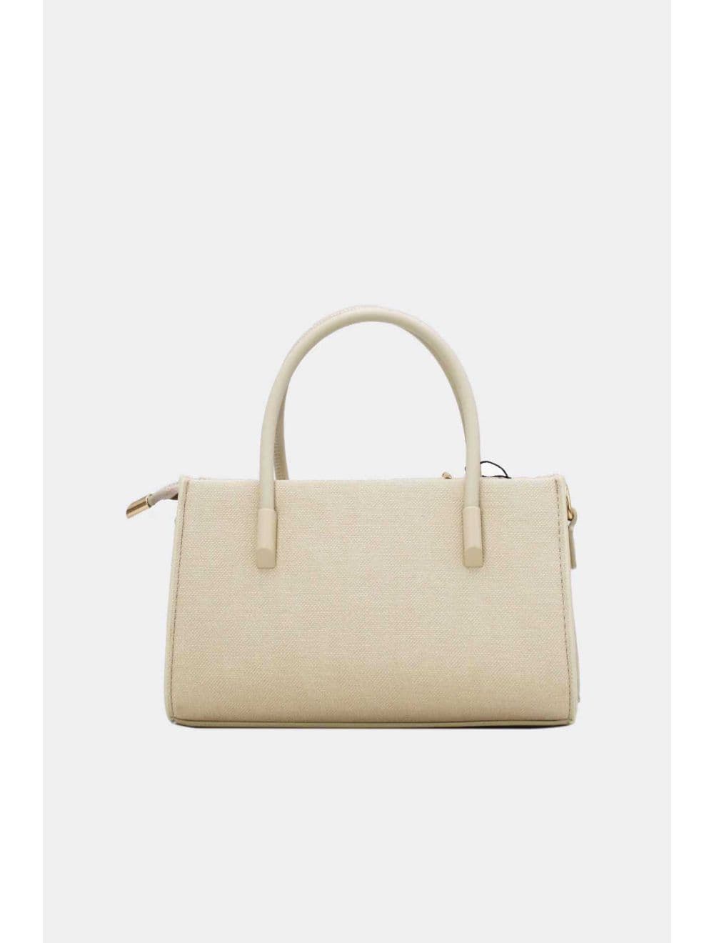 Petit Sac à Main Rigide Effet Tissu 25P-6342-Beige — vue 3