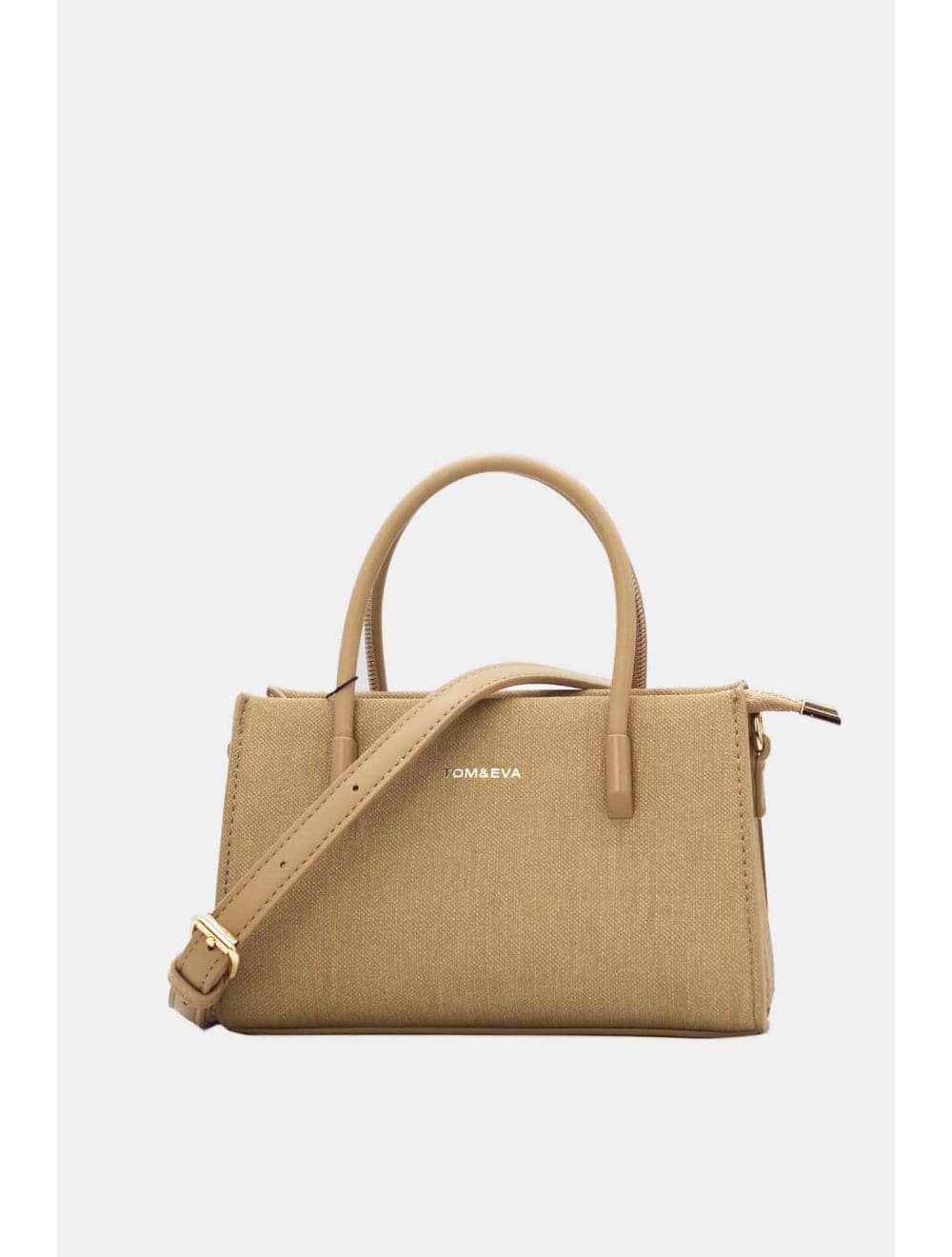 Petit Sac à Main Rigide Effet Tissu 25P-6342-Kaki