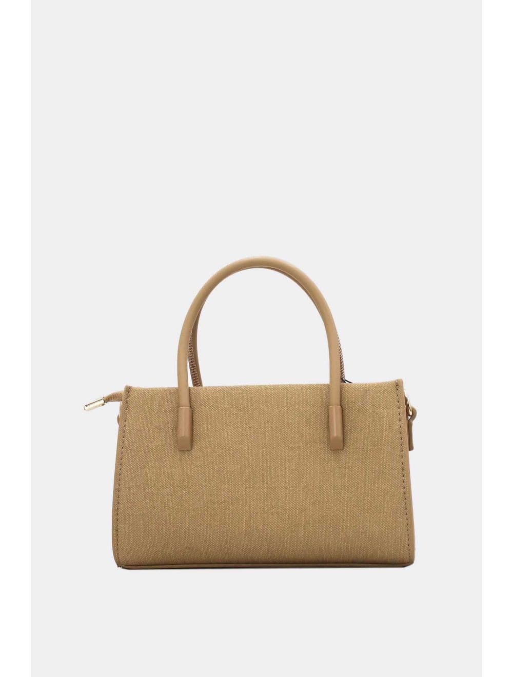 Petit Sac à Main Rigide Effet Tissu 25P-6342-Kaki — vue 3
