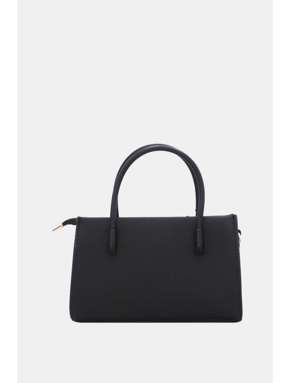 Petit Sac à Main Rigide Effet Tissu 25P-6342-Noir — vue 3