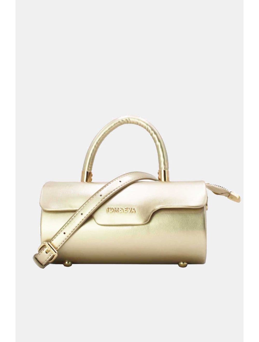 Petit Sac à Main Rigide Effet Vernis 25P-6384-Doré