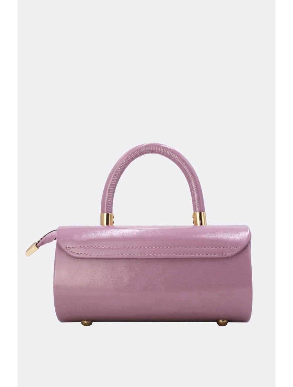 Petit Sac à Main Rigide Effet Vernis 25P-6384-Violet — vue 3