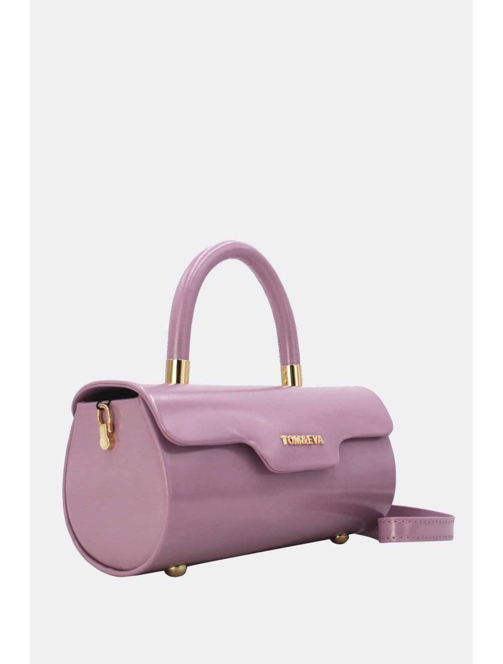 Petit Sac à Main Rigide Effet Vernis 25P-6384-Violet — vue 6