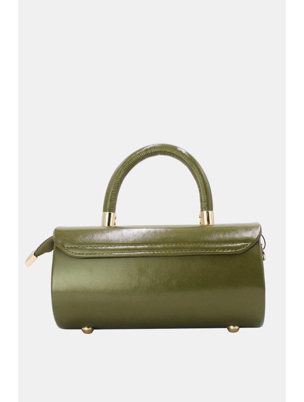 Petit Sac à Main Rigide Effet Vernis 25P-6384-Vert — vue 3