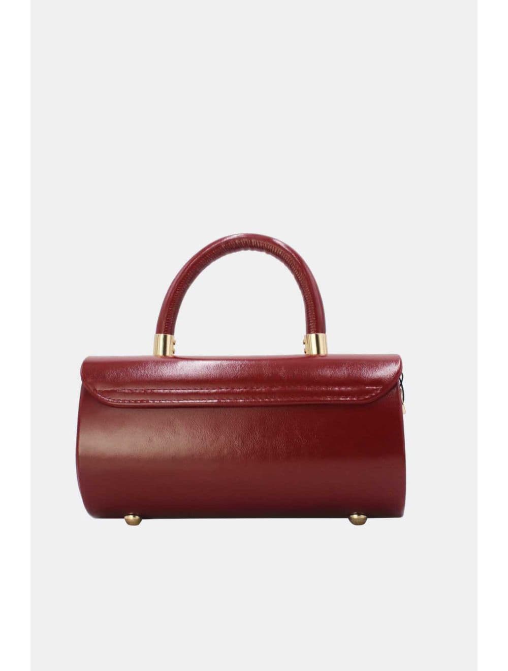 Petit Sac à Main Rigide Effet Vernis 25P-6384-Rouge