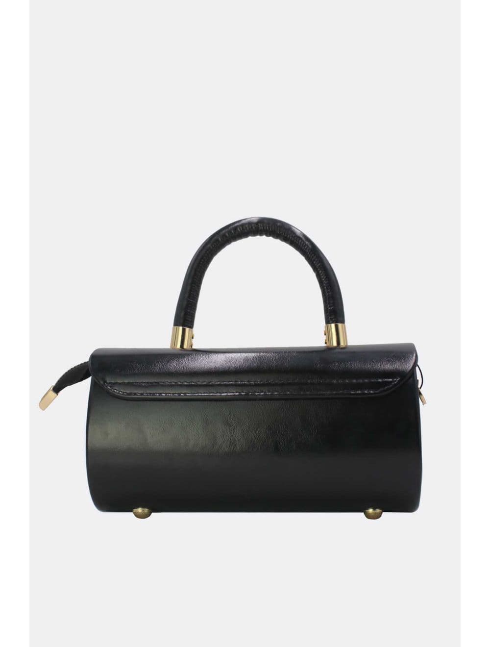 Petit Sac à Main Rigide Effet Vernis 25P-6384-Noir — vue 3