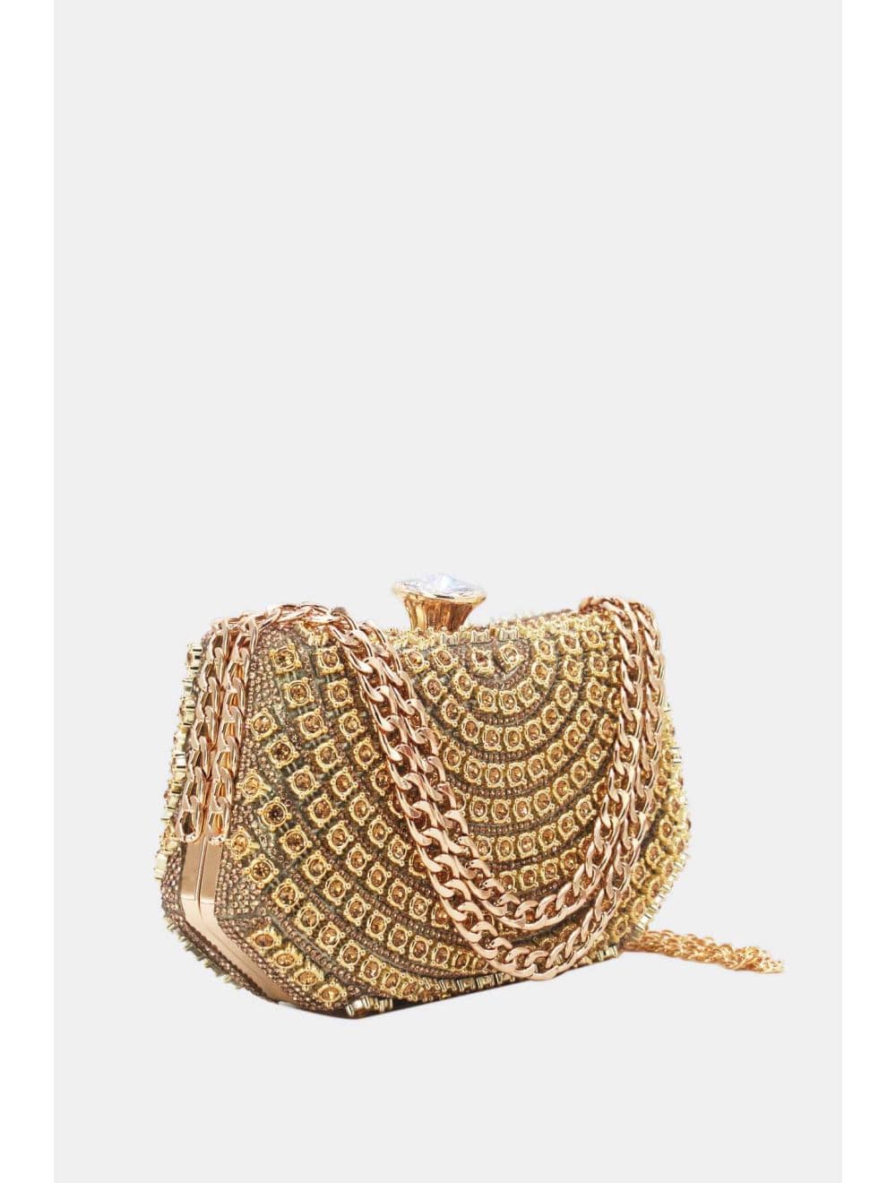 Pochette Soirée Stras 25P-6035-Doré — vue 2