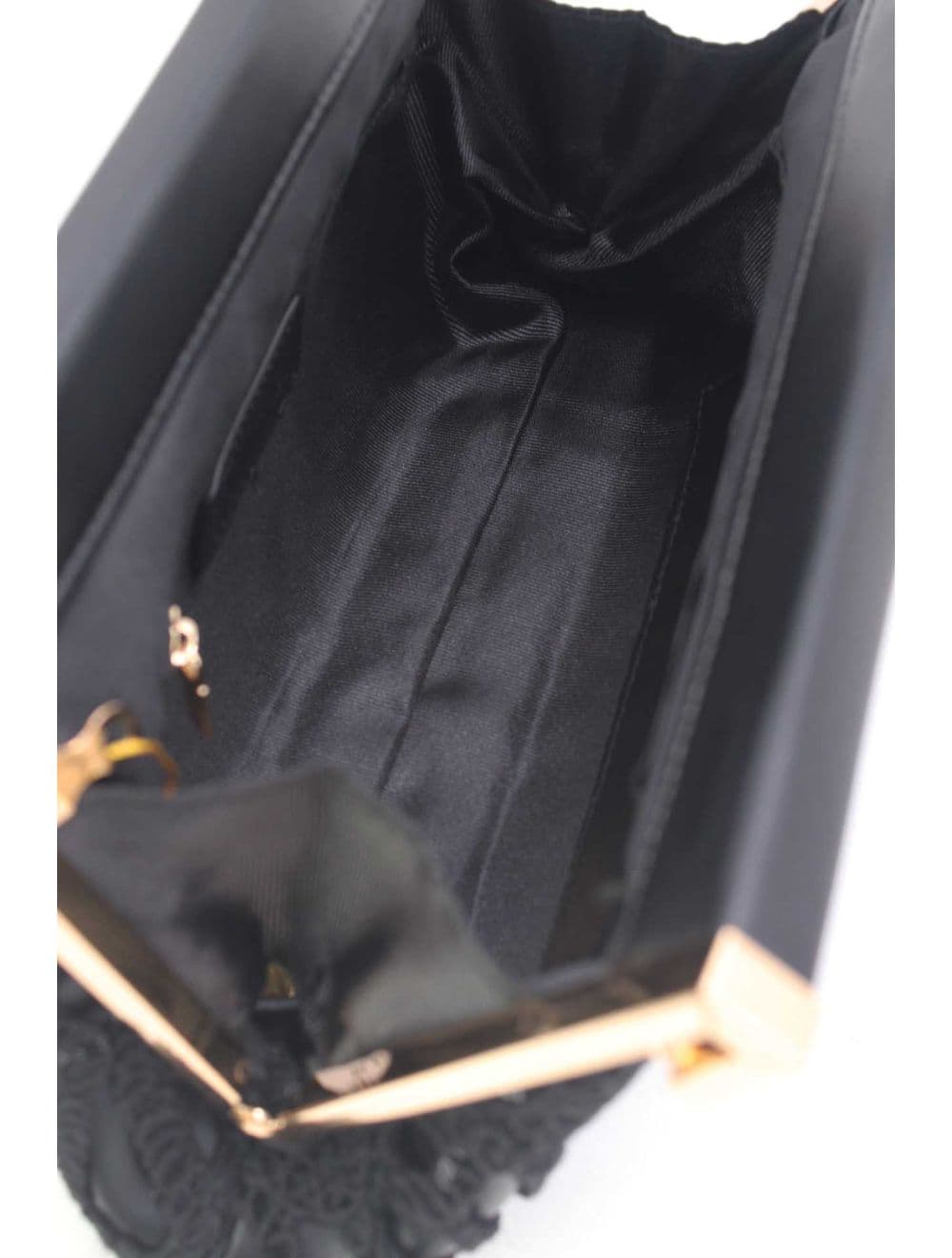 Pochette en Crochet et Cadre Dorée 25B-6278-Noir — vue 3