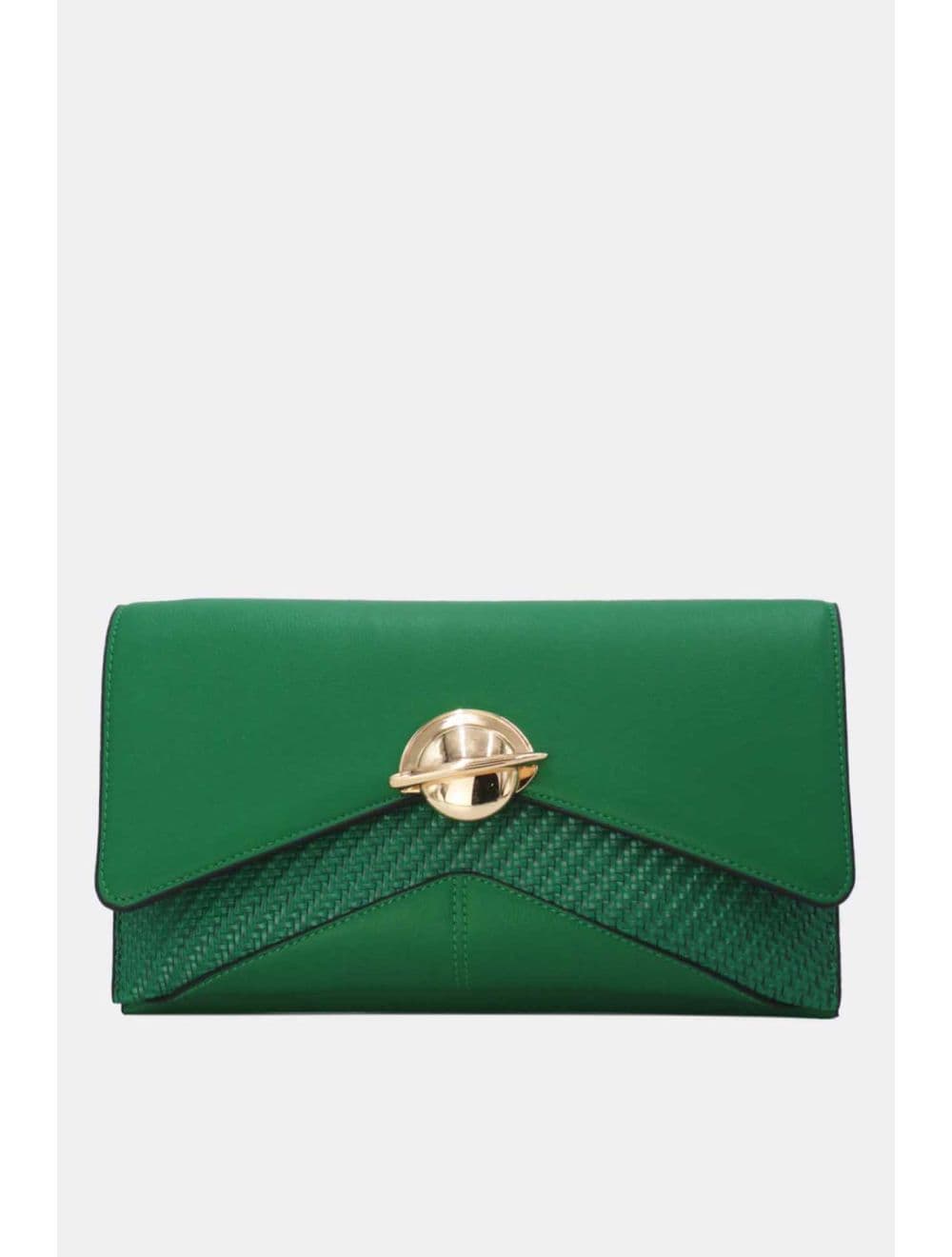 Pochette Bandoulière Effet Tressé RÉASSORT 25P-6151-Vert