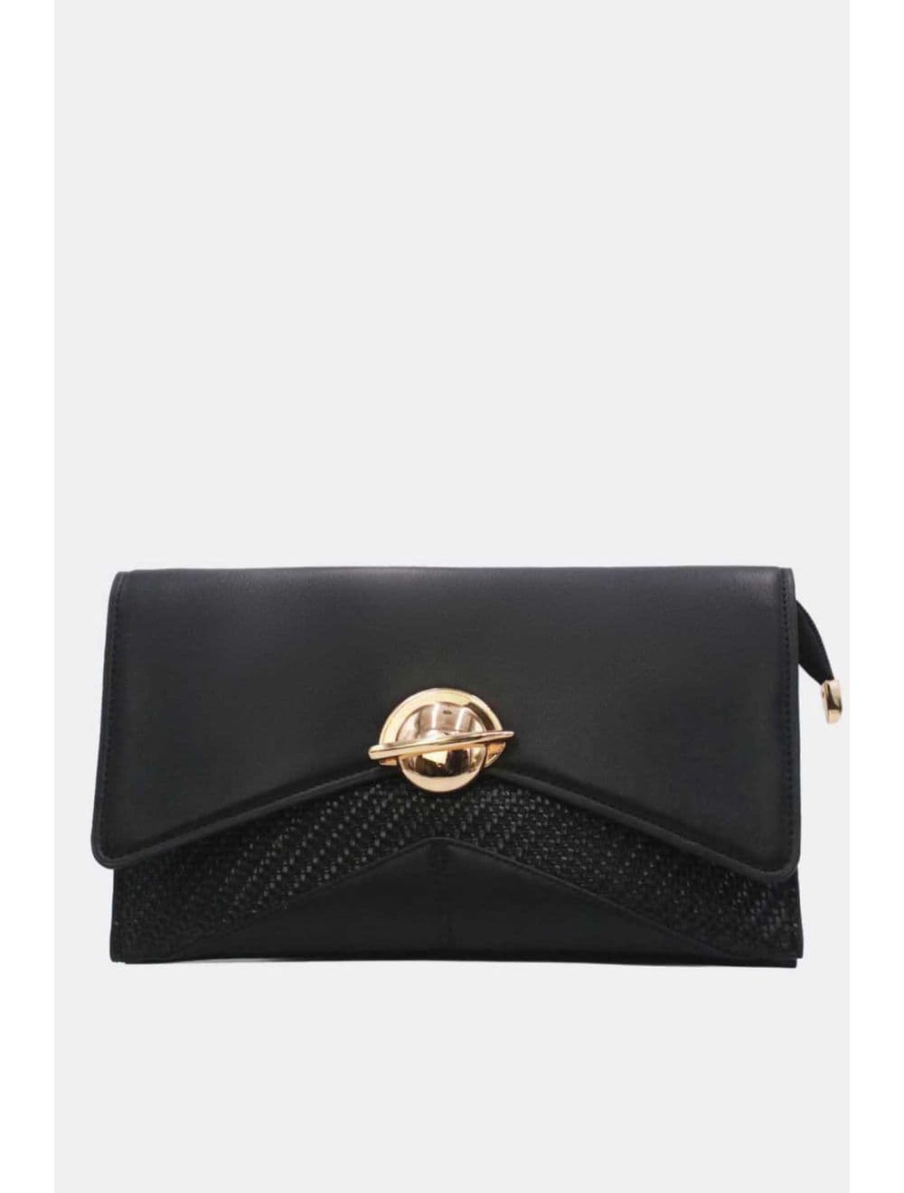 Pochette Bandoulière Effet Tressé RÉASSORT 25P-6151-Noir