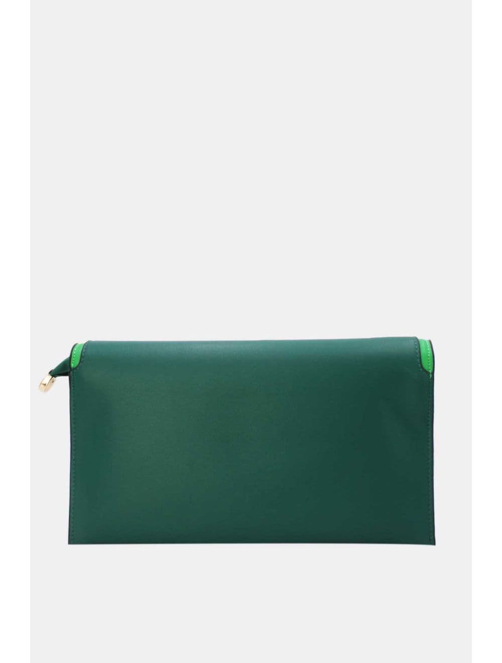 Pochette Bandoulière Effet Tressé RÉASSORT 24P-6099-Green/D.Green — vue 3