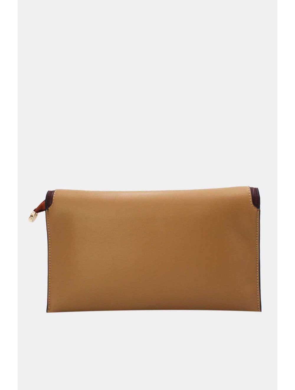 Pochette Bandoulière Effet Tressé RÉASSORT 24P-6099-Khaki/Coffee — vue 3