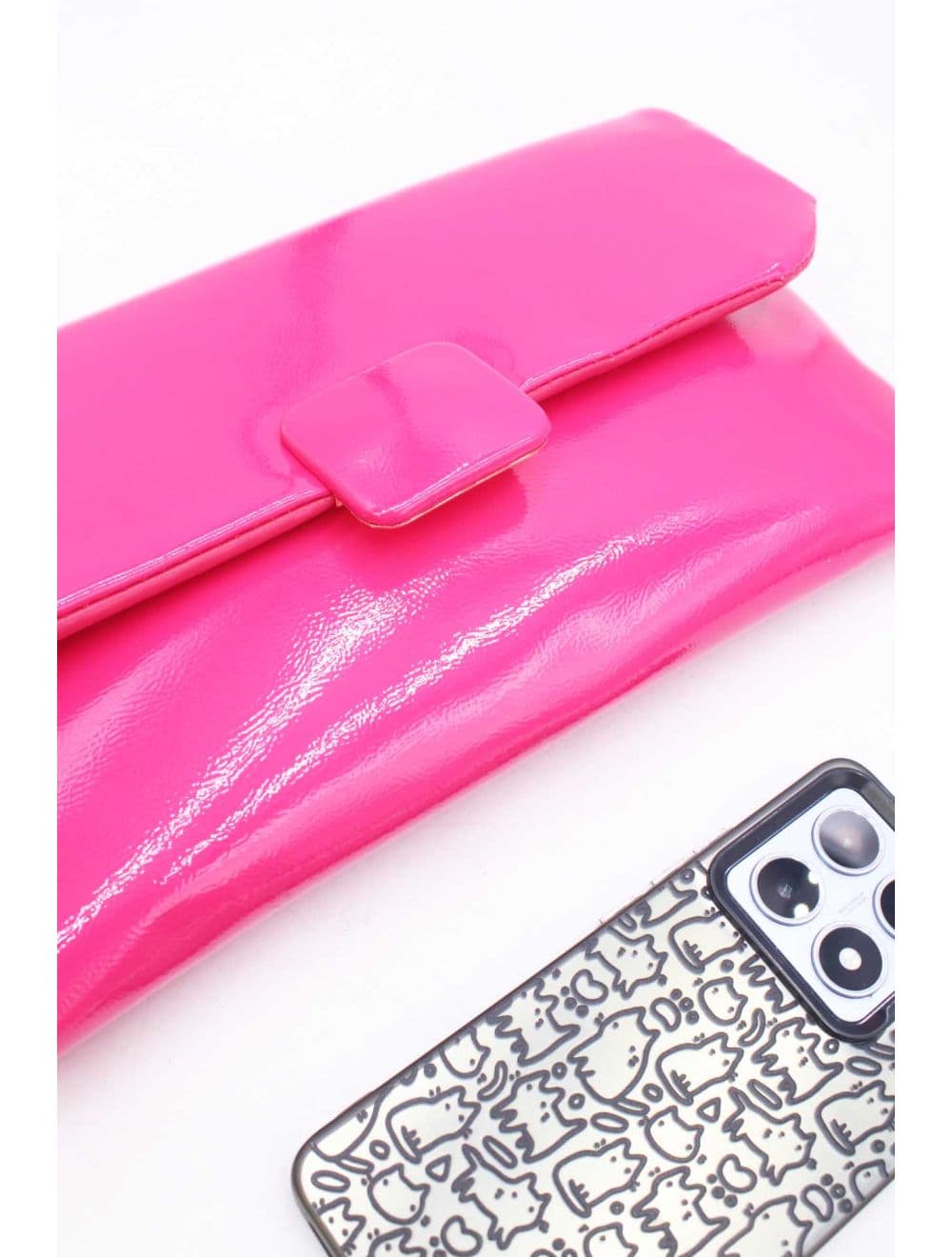 Pochette Bandoulière Vernis 25P-6323-Fushia — vue 4