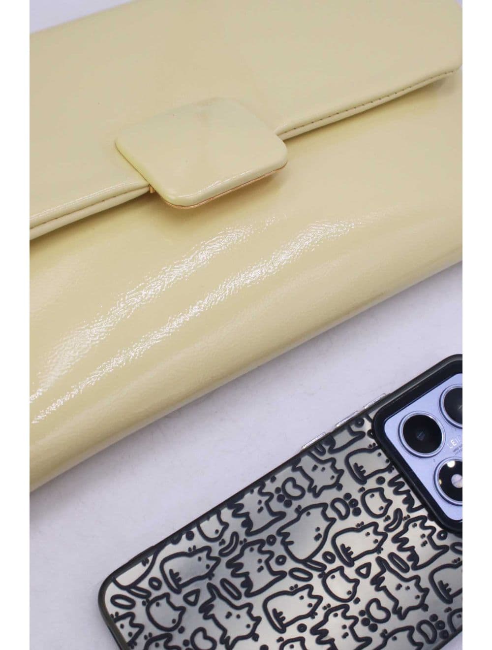 Pochette Bandoulière Vernis 25P-6323-Jaune — vue 4