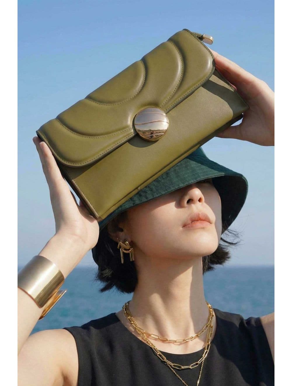 Pochette Bandoulière Chic 25P-6302-Olive — vue 6
