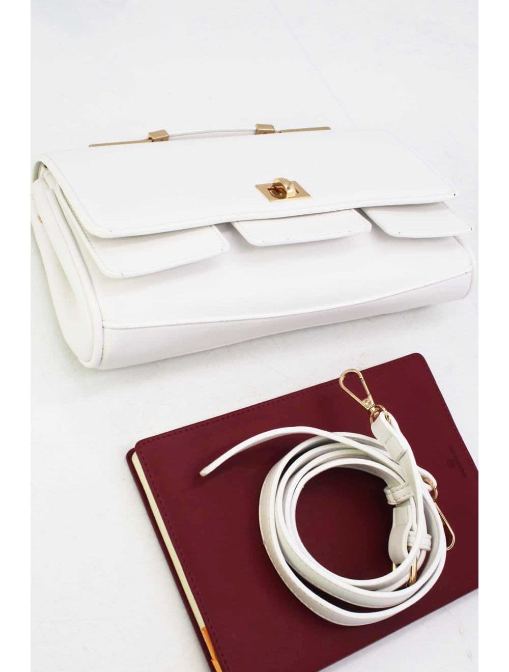 Pochette Bandoulière Transformable 25P-6300-Blanc — vue 4