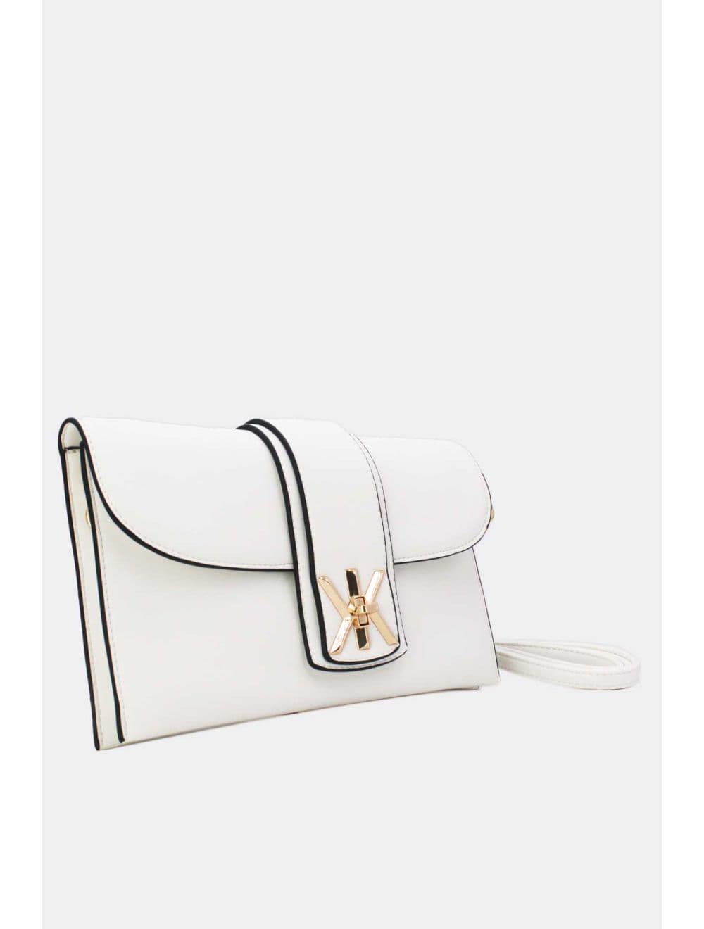 Pochette Bandoulière Avec Languette 25P-6315-Blanc — vue 2