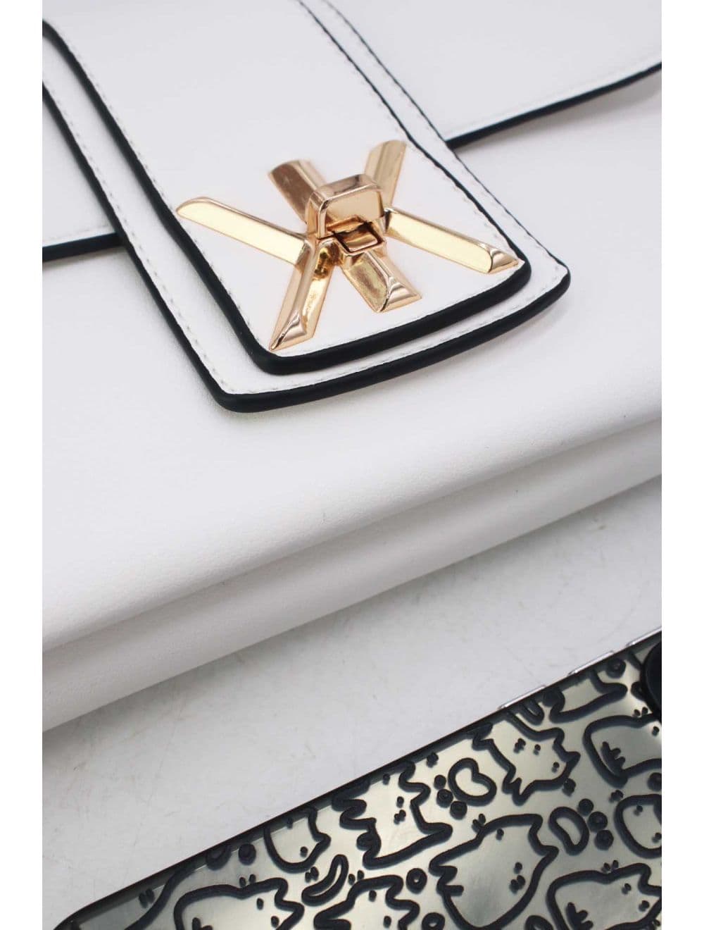 Pochette Bandoulière Avec Languette 25P-6315-Blanc — vue 5